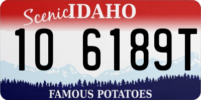 ID license plate 1O6189T