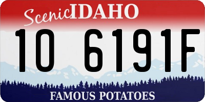 ID license plate 1O6191F