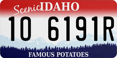ID license plate 1O6191R