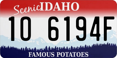 ID license plate 1O6194F