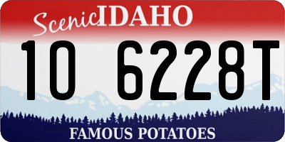 ID license plate 1O6228T