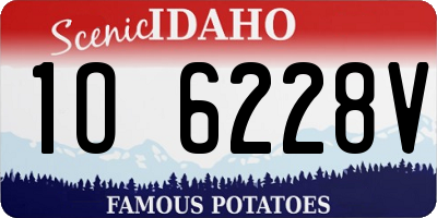 ID license plate 1O6228V