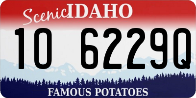 ID license plate 1O6229Q