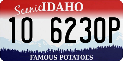 ID license plate 1O6230P