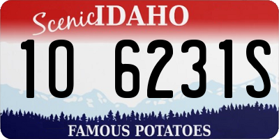ID license plate 1O6231S
