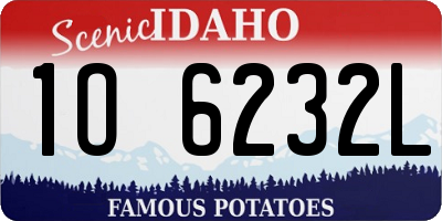 ID license plate 1O6232L