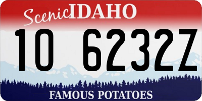 ID license plate 1O6232Z