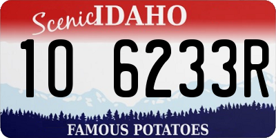 ID license plate 1O6233R