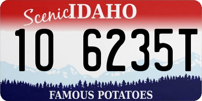 ID license plate 1O6235T