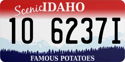 ID license plate 1O6237I