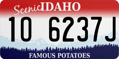 ID license plate 1O6237J