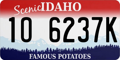 ID license plate 1O6237K