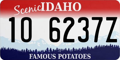 ID license plate 1O6237Z