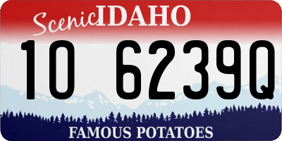 ID license plate 1O6239Q