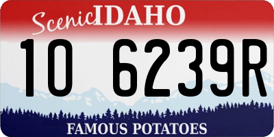 ID license plate 1O6239R