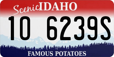 ID license plate 1O6239S