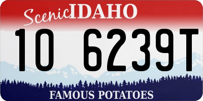 ID license plate 1O6239T