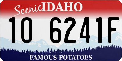 ID license plate 1O6241F