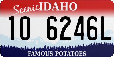 ID license plate 1O6246L