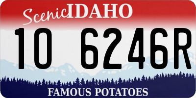 ID license plate 1O6246R