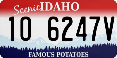 ID license plate 1O6247V