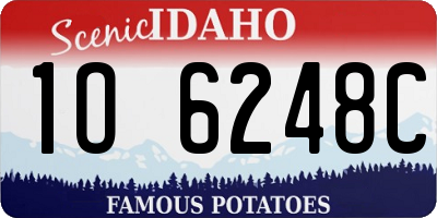 ID license plate 1O6248C