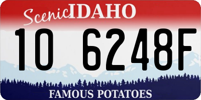 ID license plate 1O6248F