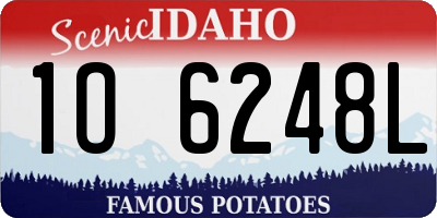 ID license plate 1O6248L