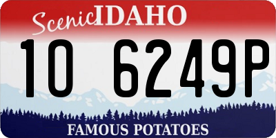 ID license plate 1O6249P