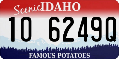 ID license plate 1O6249Q