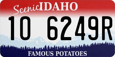 ID license plate 1O6249R