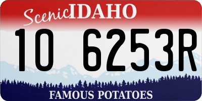ID license plate 1O6253R