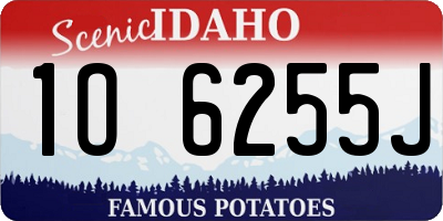 ID license plate 1O6255J