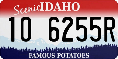 ID license plate 1O6255R