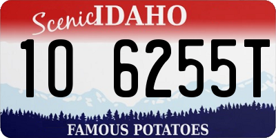 ID license plate 1O6255T