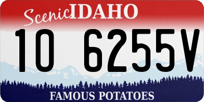ID license plate 1O6255V