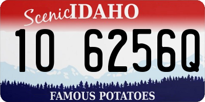 ID license plate 1O6256Q