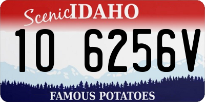 ID license plate 1O6256V