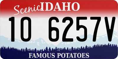 ID license plate 1O6257V