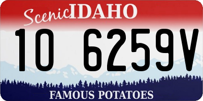 ID license plate 1O6259V