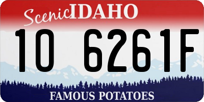 ID license plate 1O6261F