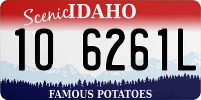 ID license plate 1O6261L