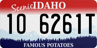 ID license plate 1O6261T