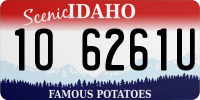 ID license plate 1O6261U
