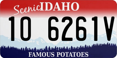 ID license plate 1O6261V