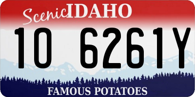 ID license plate 1O6261Y