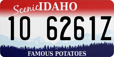 ID license plate 1O6261Z