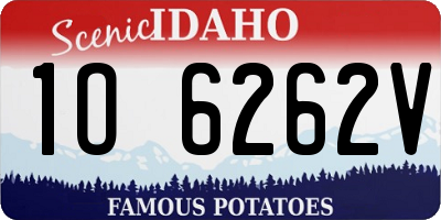 ID license plate 1O6262V