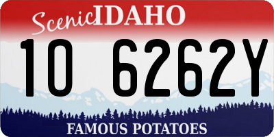 ID license plate 1O6262Y