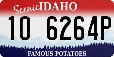 ID license plate 1O6264P